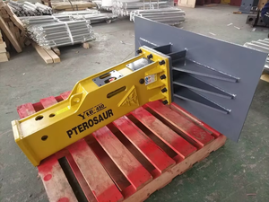 Small Wheel Loader Mini <strong>Crawler</strong> Skid Steer <strong>Track</strong> Loader Backhoe Digger Excavator Breaker Hammer Pterosaur YLB530 53mm Chisel - Product Image 3