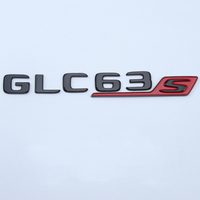 Autocollant 3d ABS de Badge de coffre arrière de voiture, lettres chromées, emblème GLC63S pour Mercedes GLC 63 AMG X253, accessoires