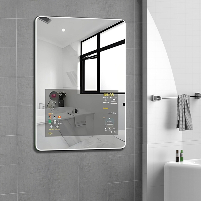 15.6 Inch Smart Mirror Household Mirror Interactive with Light Touch Screen Optional LCD Advertising Mirror Machine