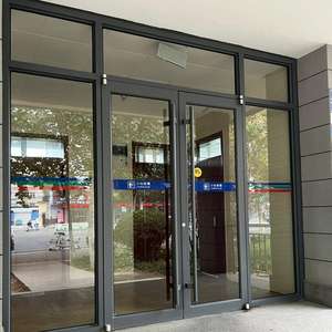 Hete Aanbieding Modern Design Hoge Kwaliteit Draaideuren Aluminium Glas Commerciële Patio Ingang Deuren Aluminium Dubbele Draaideur - Product Image 4