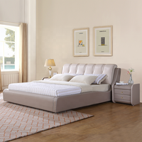 93275 Quanu Matériaux sains Lit doux confortable Dernier lit Queen Size Les meilleurs designs français