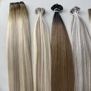 Extensioni per Capelli in Cheratina Bianca Itip, Extension Ombré Naturali, Extensioni Nano Flat F U I K Tip, Extensioni per Capelli Russi - Product Image 2