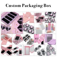 Plateaux de cils individuels en gros, noir mat, volume, soie, cachemire, fournitures d'extensions de cils
