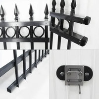 Panel de Valla de Seguridad de Acero Galvanizado Directo de Fábrica, Logotipo Grabado con Láser Personalizado, Barrera Tubular Soldada para Exteriores