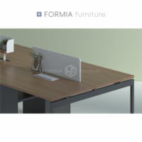 FORMIA Mobilier de bureau moderne Structure en acier et bois Combiné Bureau Personnel Bureau Employé Poste de travail (2 personnes)