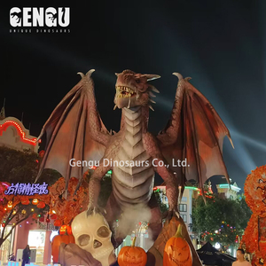 Halloween Animatronic modelo enorme occidental dragón calabaza calavera <span class=keywords><strong>Horror</strong></span> Festival Decoración - Product Image 2