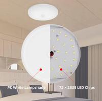 Meilleur appartement allée escalier capteur de corps humain panneau lumineux plafonnier rond pour l'éclairage intérieur de la maison