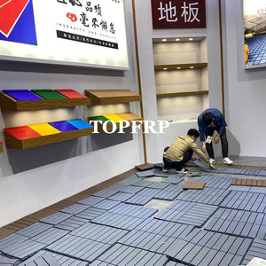 Luxury Anti-Slip Interlocking Deck Floor <b>Tiles</b> DIY <b>PVC</b> Composite Decking for Outdoor Use Grain Surface Treatment - Product Image 6