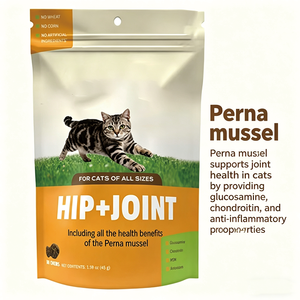 Perna Mussel Marine Agility Aid Advanced Integratore per Anche e Articolazioni per Gatti con Glucosamina Condroitina MSM, 30 Compresse Masticabili Morbide - Product Image 4