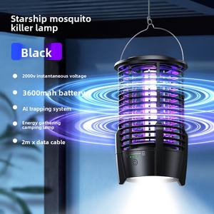 Tueur de moustiques et de mouches électronique domestique et extérieur, <span class=keywords><strong>lampe</strong></span> de camping, nettoyage à un bouton, matériau ABS - Product Image 6