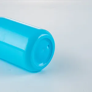 Botellas de plástico redondas para mascotas, botellas de plástico redondas de color azul cielo para loción corporal, jabón de manos, sin BPA, 200ml de fábrica, Boston