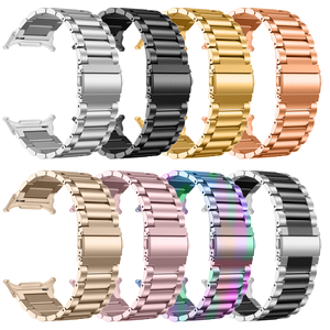 Cinturino in metallo integrato a tre maglie per Samsung <span class=keywords><strong>Watch</strong></span> 8 Classic/7 <span class=keywords><strong>Ultra</strong></span>, 22mm in acciaio inossidabile, Bestseller - Product Image 2