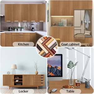 PVC legno grano impermeabile <span class=keywords><strong>carta</strong></span> da parati in legno chiaro venature adesivi per armadi autoadesivo rimovibile decorazione pellicola protettiva - Product Image 4