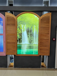 Persiane in legno di legno di alta qualità persiane in PVC in plastica plantare persiane per finestre adatte a tutti i paesi - Product Image 3