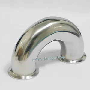 U type 19mm food grade stainless steel 304 180 Degree Return Bend Elbow