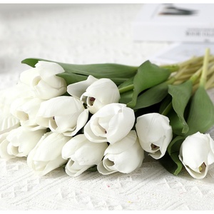 Tulipes artificielles au toucher réel, fleurs artificielles, accessoires de photographie, décoration intérieure, ornements de <span class=keywords><strong>mariage</strong></span>, fabrication de qualité supérieure, longue durée de vie - Product Image 2