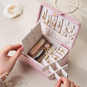 <b>Velvet</b> Multi-layer <b>Jewelry</b> <b>Box</b> - Product Image 2