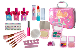 Kit de maquillage <span class=keywords><strong>pour</strong></span> enfants, véritable ensemble de maquillage lavable <span class=keywords><strong>pour</strong></span> les tout-petits, princesse, déguisement, <span class=keywords><strong>jeu</strong></span> de rôle, beauté, cadeau d'anniversaire <span class=keywords><strong>pour</strong></span> filles, jeux, jouets - Product Image 4