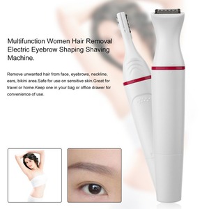 Tondeuse à cheveux multifonctionnelle 5 en 1, rasoir électrique pour l'épilation des sourcils et du corps, matériau ABS blanc - Product Image 3