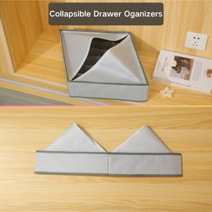 24 Compartment Fabric <strong>Storage</strong> <strong>Box</strong> Collapsible Closet Organizer <strong>Drawer</strong> for Handkerchief Sock Tie Wardrobe Organization - Product Image 5