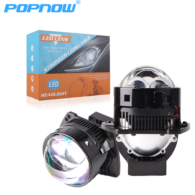 3 Inch Bi-Led Projector Bulb 25000LM Big Lens Headlight 3inch Bi Led Projector Lens Headlights for Car