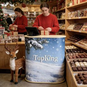 Mesa Promocional Ligera de Venta Directa de Fábrica, con Marco de Madera y Bolsas de Transporte, Mostrador Portátil Plegable para Ferias Comerciales - Product Image 2