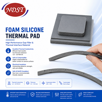 NDST-F500 Cinta de Espuma de Silicona de Celda Cerrada Resistente a Altas Temperaturas y Alto Voltaje ROHS, Montaje Superficial, Aislamiento de 6kV