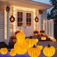 Lanterne citrouille LED Momovalley pour Halloween, grande lanterne décorative pour fête en plein air, jardin et événements