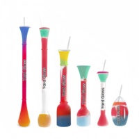 Bouteilles de paille en plastique multicolores de grande capacité personnalisées de 24oz kit de fournitures de fête jetables comprenant une tasse de cour de neige fondue à la bière