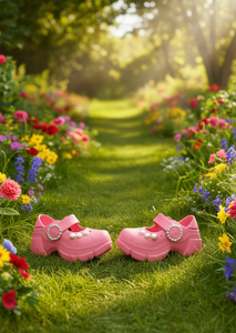 Zuecos de Plataforma con Perlas Estilo Mary Jane para Mujeres y Niñas, Verano, Punta Cerrada, Suaves y Ligeros, Talla 19, Parte Superior de Plástico, EVA - Product Image 2