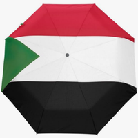 Parapluie d'urgence instantané de style national tunisien, imprimé drapeau, haute qualité, ouverture et fermeture entièrement automatiques
