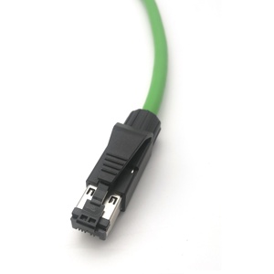 bibo China Factory SVLEC Industrial Ethernet <b>Cable</b> M12 to <b>RJ45</b> DIN Connectors Shielded CE Certified Customizable Length - Product Image 3