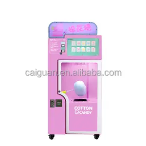 ماكينة آلية بالكامل لصنع غزل السكر والقطن عالية الجودة بسعر خاص، ماكينة بيع غزل السكر والقطن الوردي