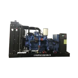 MTU Power Plant Industrial 350Kw 400Kw 450Kw Soundproof Open Type Water Cooled Diesel Generator