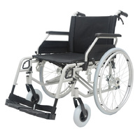 Fauteuil roulant robuste en acier fauteuil roulant Portable Silla De Ruedas rééducation manuel Extra-large 520mm550mm580mm fauteuil roulant de siège