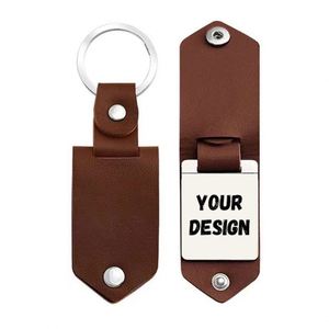 Customised Business PU Leather <b>Custom</b> <b>Keychain</b> Decoration Sublimation <b>Keychain</b> Decoration - Product Image 1