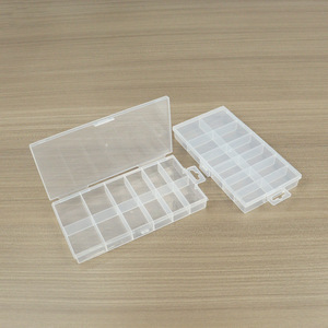 Transparent Plastic <b>Storage</b> <b>Box</b> 12 Grids 14.6x7.7x1.8cm For Screws Buttons Jewelry <b>Small</b> Parts Sorting Packaging - Product Image 2