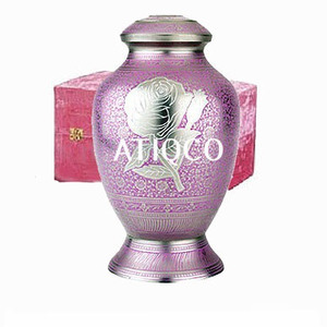 Atiqco Star Stripes Solid Brass Cremation Urn American Style Latest Modern Design Metal <b>Jar</b> Stylish Classical Hot Selling - Product Image 6