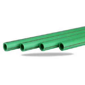 Enchufe de tubo ppr de plástico de latón verde cruzado de 15mm, accesorio reductor de codo de agua fría, enchufe en T reductor