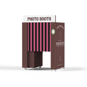 Machine de photomaton professionnelle avec imprimante, appareil photo reflex numérique, vidéo 360° pour les mariages, les fêtes et les événements - Product Image 1