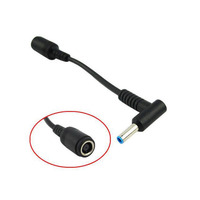 Câble adaptateur convertisseur de chargeur d'alimentation CC 7,4 mm à 4,5 mm pour HP Dell, embouts bleus