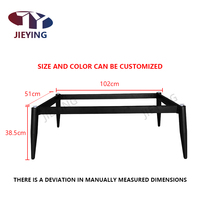 Jieying Moderne Simple Design Bureau Café Table Pieds Meubles Accessoires Table Basse En Métal Cadre Base