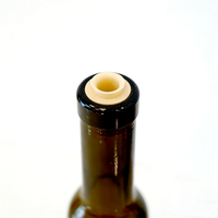 Bouchon en bois personnalisé unique pour bouteille d'huile d'olive de 19,5 mm, verseur en bois en forme d'huile d'olive, bouchon en liège