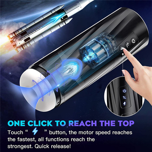 Masturbador Masculino Interactivo LetRock con Potentes Movimientos de Empuje y Vibradores Automáticos, Certificado CE para Hombres - Product Image 6