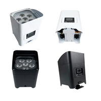 2 x 12 Lumières / Ensemble Projecteur LED Par sans fil à batterie pour extérieur IP65 120W RGBWAUV Éclairage d'événement DJ Contrôle DMX512