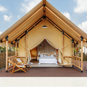 Tentes de camping de luxe QT pour zones panoramiques - Tente multi-usages en tissu Oxford quatre saisons, imperméable, avec une chambre et un salon - Product Image 3