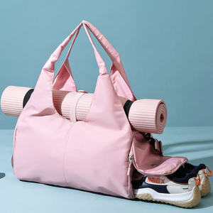 <span class=keywords><strong>Bolsa</strong></span> Deportiva <span class=keywords><strong>de</strong></span> Nailon con Logotipo Personalizado, Gran Capacidad, para <span class=keywords><strong>Mujer</strong></span>, con Separación para Ropa Seca y Mojada, para Gimnasio, Viajes Cortos, Natación, Yoga, Portátil - Product Image 1