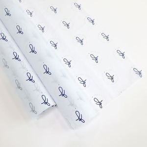 Papier d'emballage personnalisé avec logo noir, blanc, rose, or, imprimé, pour vêtements, boîte à fleurs, emballage cadeau, papier de soie - Product Image 1