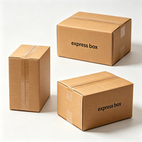 Op maat bedrukte kraft golfkartonnen verzenddozen, 72 uur snelle productie, waterdichte express postverzenddozen