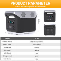 Générateur solaire mobile 110 V 220 V pour le camping en plein air, batterie LiFePO4, station d'alimentation portable 1000 W, vente en gros